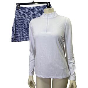 BY GOTTEX 2PC SET GOLF /TENNIS ACTIVE TOP AND SKORT MD NWT